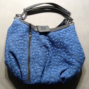 Petunia Pickle Bottom Hideaway Hobo Bag, Blue & Black Westminster Diaper Bag